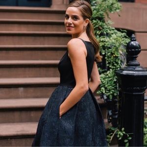 Gal Meets Glam Kimberly Black Cocktail Dress